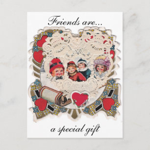 Vintage Illustrationskarten Postkarte