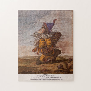 Vintage Illustrative Karte Schottlands (1794)