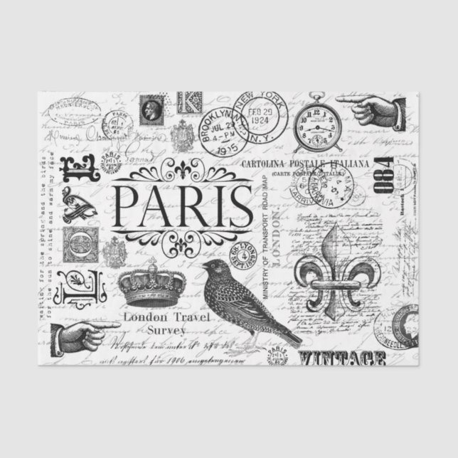 Vintage Impression Seidenpapier (Vorderseite)