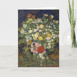Vintage-Impressionistischer Blumenstrauß Van Gogh Karte