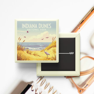 Vintage Indiana Dunes Nationalpark Button