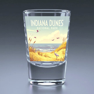 Vintage Indiana Dunes Nationalpark Schnapsglas