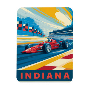 Vintage Indiana Rennen Magnet