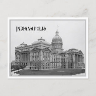 Vintage Indiana Statehouse / Capitol, Indianapolis Postkarte