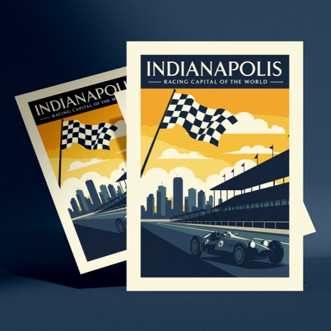 Vintage Indianapolis Postkarte (Von Creator hochgeladen)