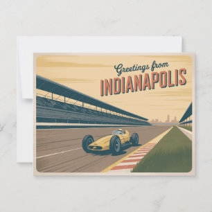 Vintage Indianapolis Postkarte   Grüße aus