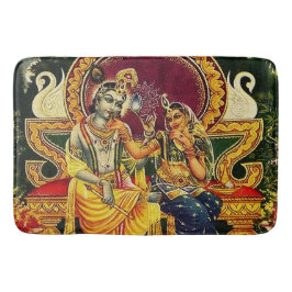 Vintage Indianenbadermatte Badematte