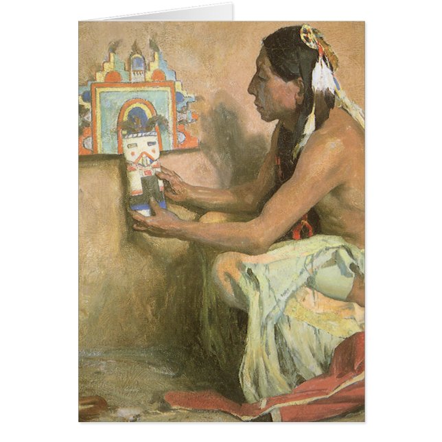 Vintage Indianer, Hopi Katchina von Couse (Vorne)