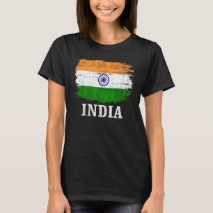 Vintage indische Flagge T-Shirt