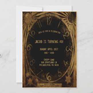 Vintage, individuell anpassbare Party Einladung de