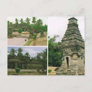 Vintage Indonesien, Penataran-Tempel, Bitar, Postkarte