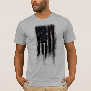 VINTAGE INDUSTRIAL STIL AMERIKANISCHE FLAGGE T-Shirt