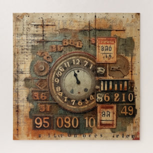 Vintage-Industrie-Grunge-Puzzle