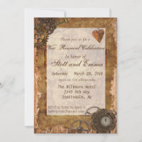 Vintage-Industrie-Steampunk-Hochzeitstage erneuern