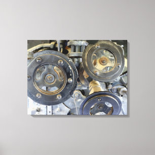 Vintage Industriegüter Canvas Leinwanddruck