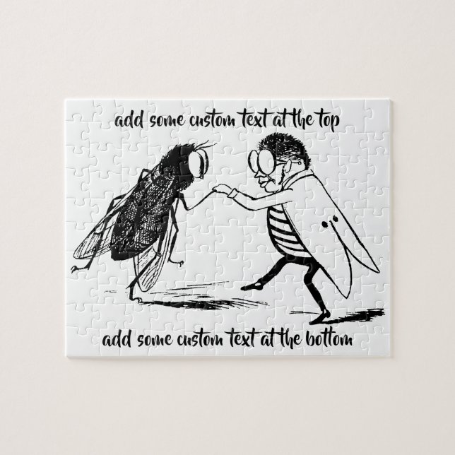 Vintage Insekten tanzen; Bluebottle Fly (Horizontal)