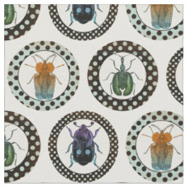 Vintage Insektenkunde Stoff