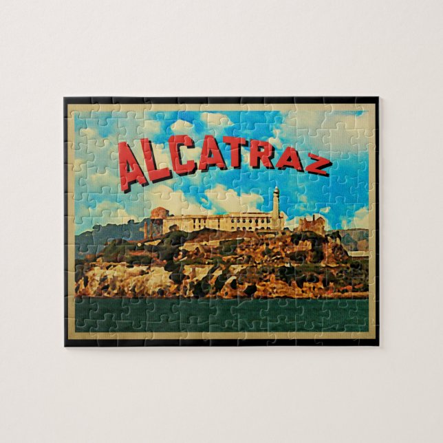 Vintage Insel Alcatraz (Horizontal)