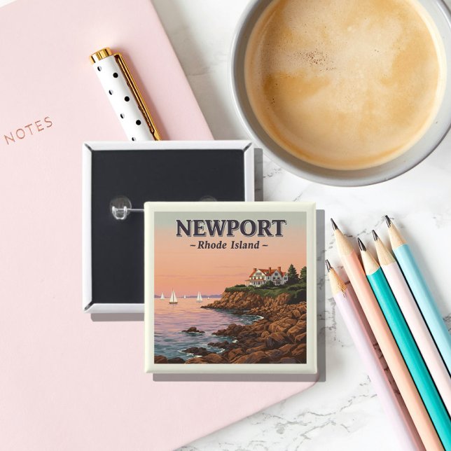Vintage Insel Newport Rhode Button (Von Creator hochgeladen)
