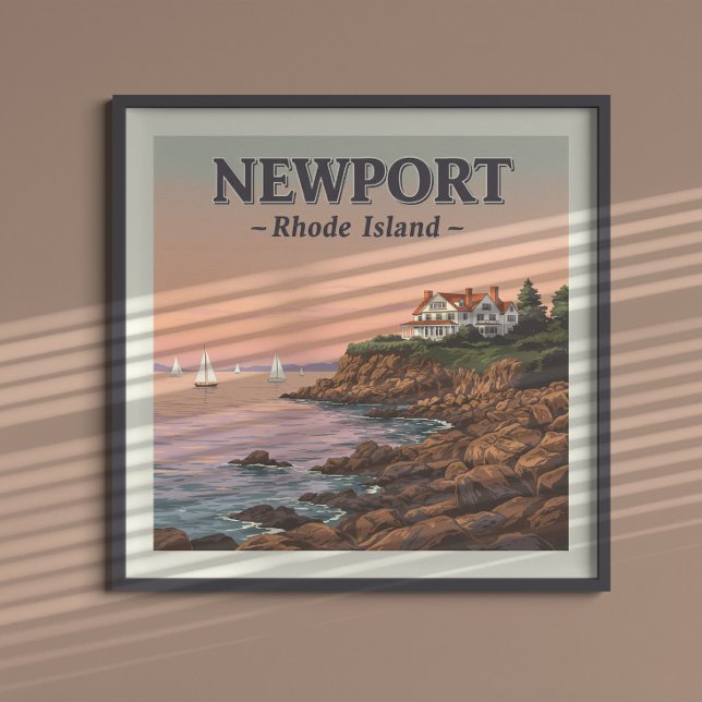 Vintage Insel Newport Rhode Poster (Von Creator hochgeladen)