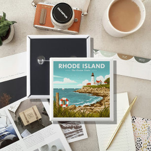 Vintage Insel Rhode Button