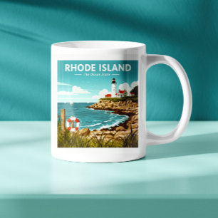 Vintage Insel Rhode Kaffeetasse