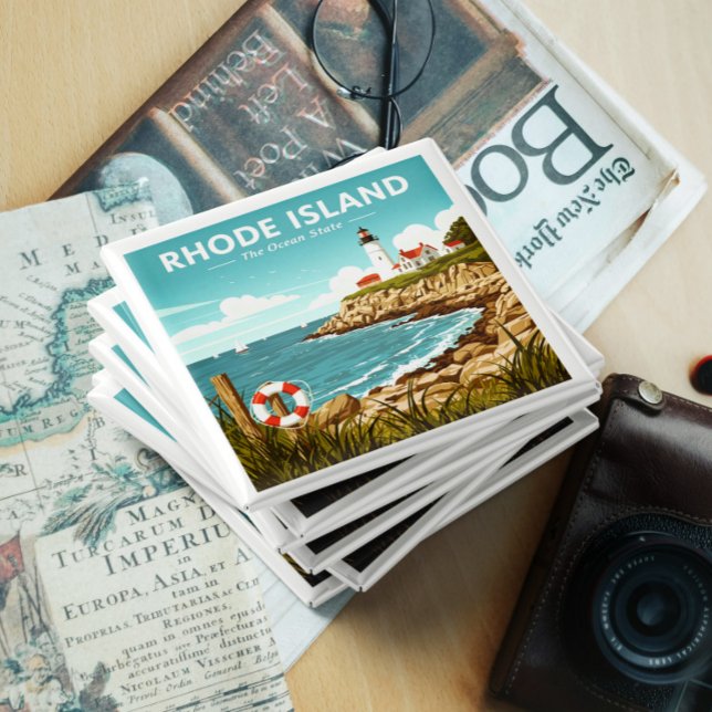 Vintage Insel Rhode Magnet (Von Creator hochgeladen)