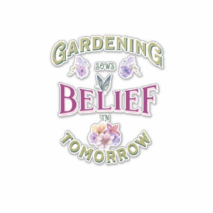 Vintage Inspirationsgartensäulen Aufkleber