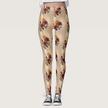 Vintage Inspired Red And Yellow Roses