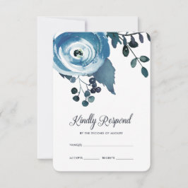 Vintage Inspirierte Blumenwetterwetterwetterwetter RSVP Karte