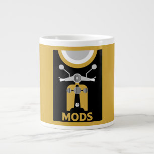 Vintage inspirierte britische Mods und Rockers Jumbo-Tasse