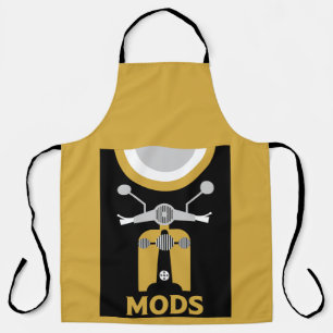 Vintage inspirierte britische Mods und Rockers Schürze
