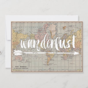 Vintage inspirierte Reisepostkarte
