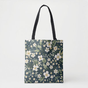 Vintage-inspirierter Blumen-Garten-Druck-Totebeute Tasche