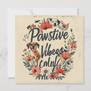 Vintage inspirierter Hundemutter-Slogan - Positive Einladung
