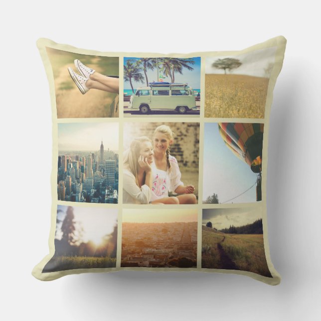 Vintage Instagram Kissen (Vorderseite)