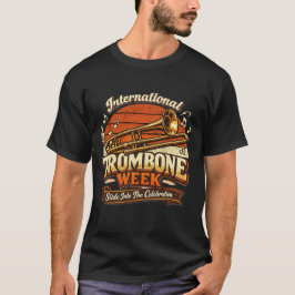 Vintage International Trombone Week Trombone Playe T-Shirt