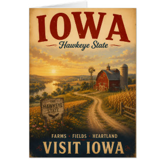 Vintage-Iowa-Heartland-Farm-Landschaft-Reiseposter
