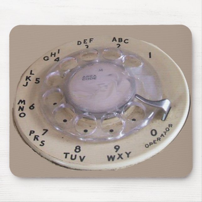 Vintage Ipad-Nachrichtenmaschine Mousepad (Vorne)
