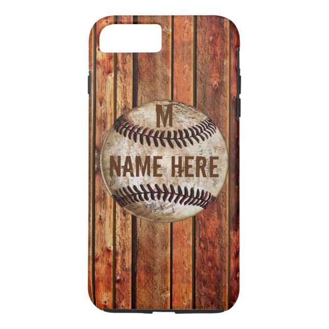 Vintage iPhone 7 PLUSbaseball-Fall PERSONALISIERT Case-Mate iPhone Hülle (Rückseite)
