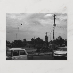 Vintage-Irak-Bagdad-Straßentaxis Postkarte