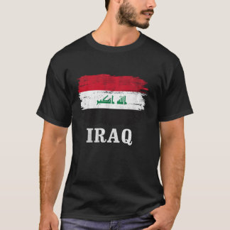 Vintage irakische Flagge für irakisches Geschenk T-Shirt