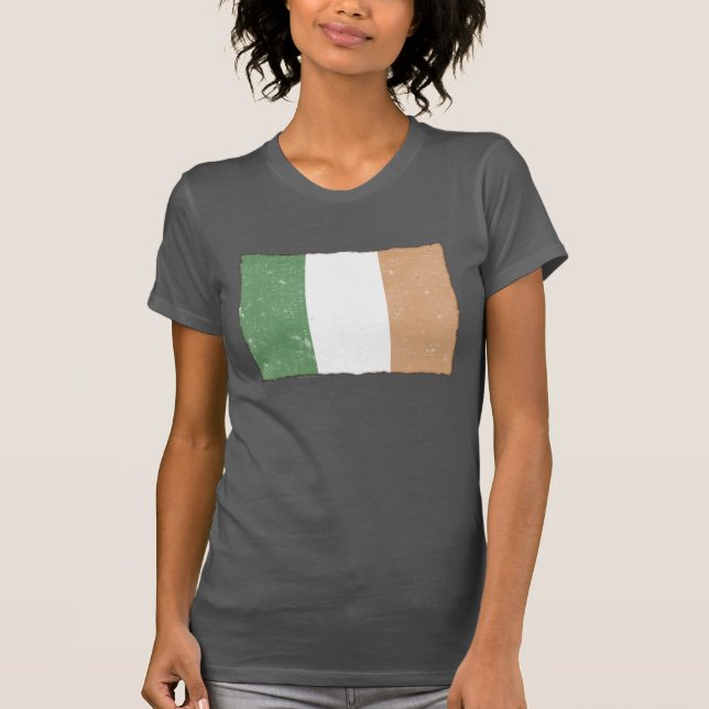 Vintage irische Flagge - Frauen T-Shirt (Vorderseite)