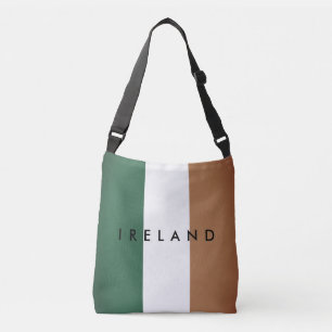 Vintage irische Flagge für Kreuztasche Tragetaschen Mit Langen Trägern