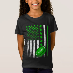 Vintage irische Flagge St Patricks Day Rugby T-Shirt
