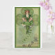 Vintage irischen Tänzer-St Patrick Tageskarte Karte (Orchid)