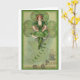 Vintage irischen Tänzer-St Patrick Tageskarte Karte (Yellow Flower)