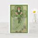 Vintage irischen Tänzer-St Patrick Tageskarte Karte (Small Plant)