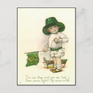 Vintage Irish St. Patrick's Day Postcard Postkarte