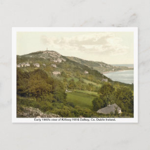Vintage Irland, Killiney Hill, Dalkey Postkarte